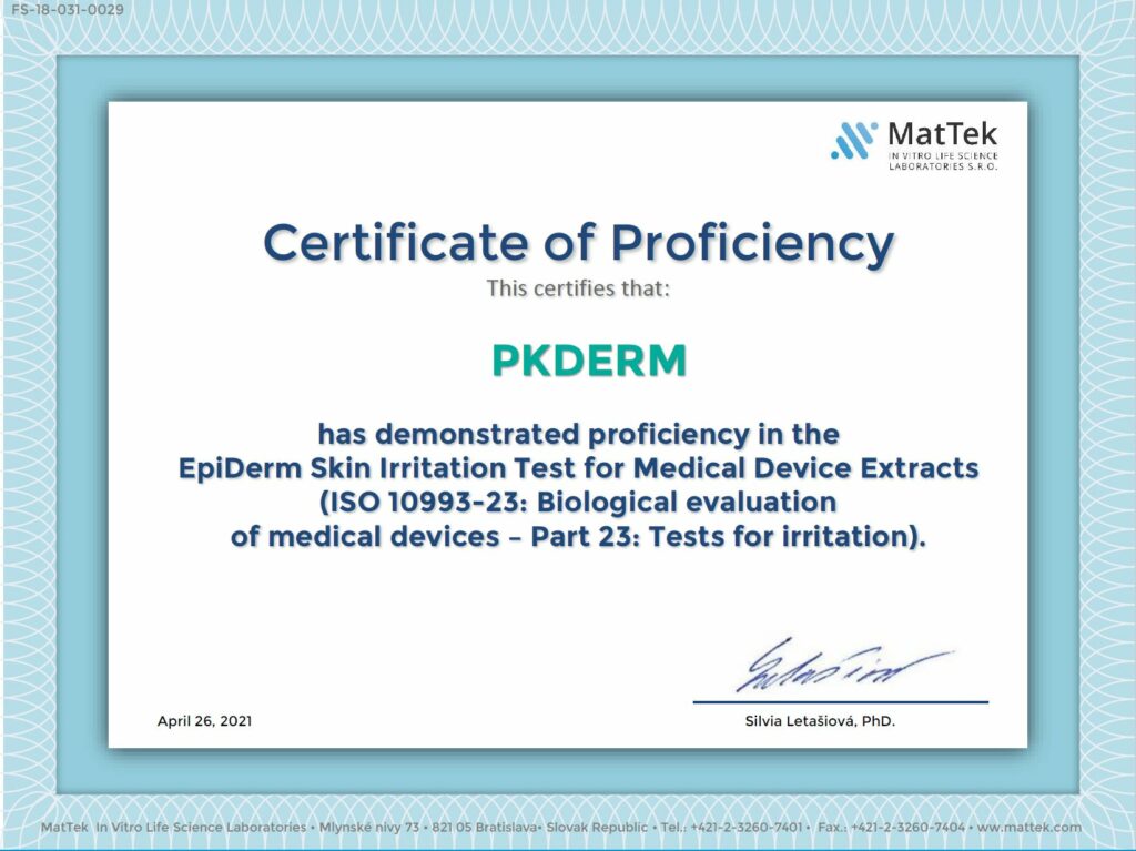 Certification PKDERM